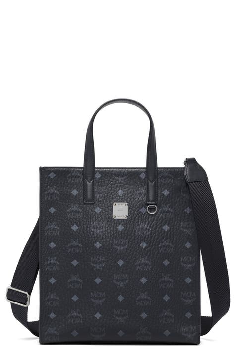 MCM Mini Leather Tote in Black at Nordstrom - Yahoo Shopping
