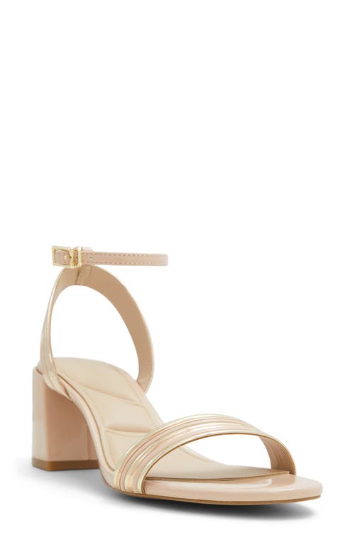 Shop Aldo Emelda Ankle Strap Sandal In Bone