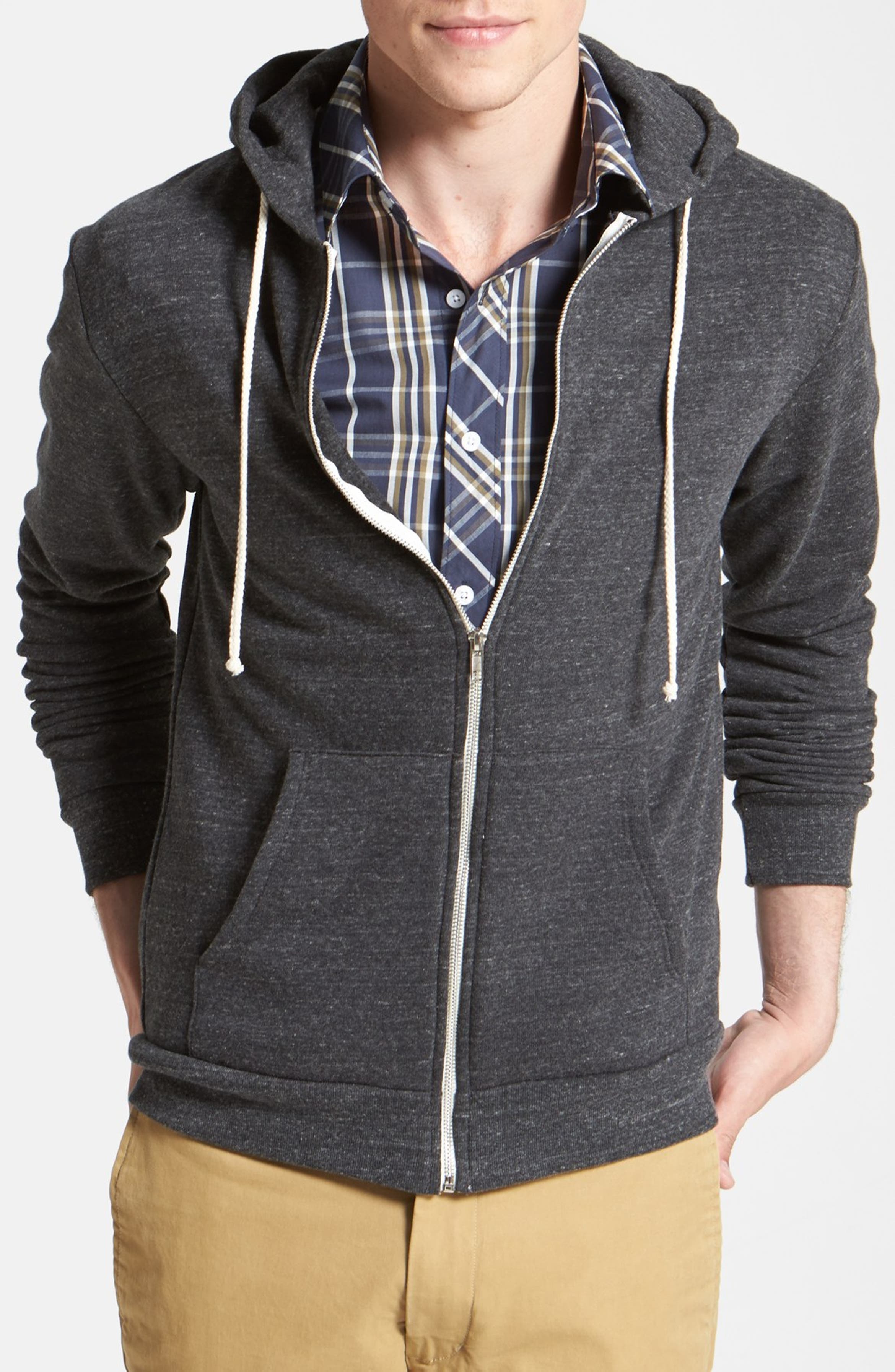 Threads for Thought Trim Fit Heathered Hoodie | Nordstrom