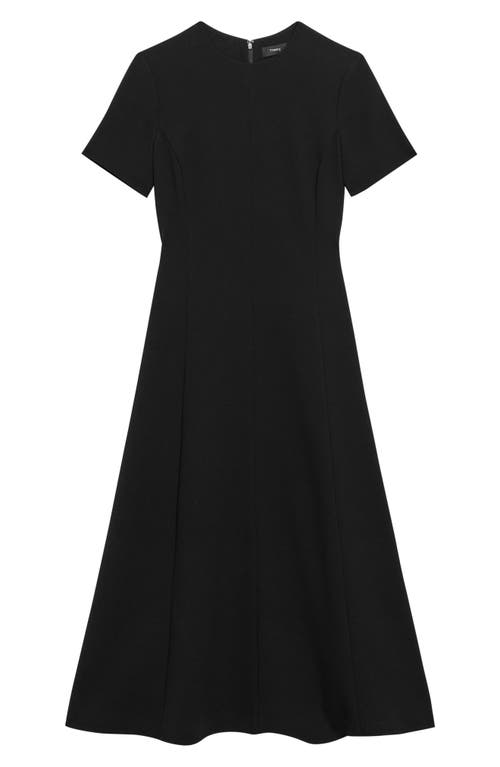 Shop Theory Flare A-line Dress In Black