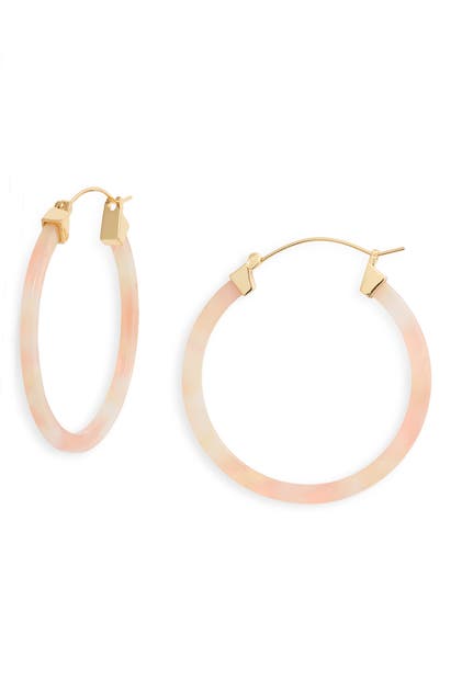 Click to view more detailed imagery on our partner's website Sterling Forever Hoop Earrings In Sherbet