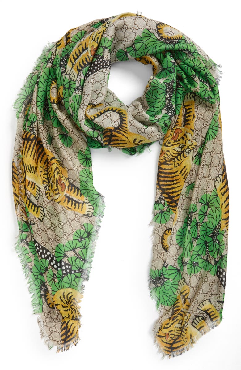 Gucci Bengal Print Modal & Silk Scarf | Nordstrom
