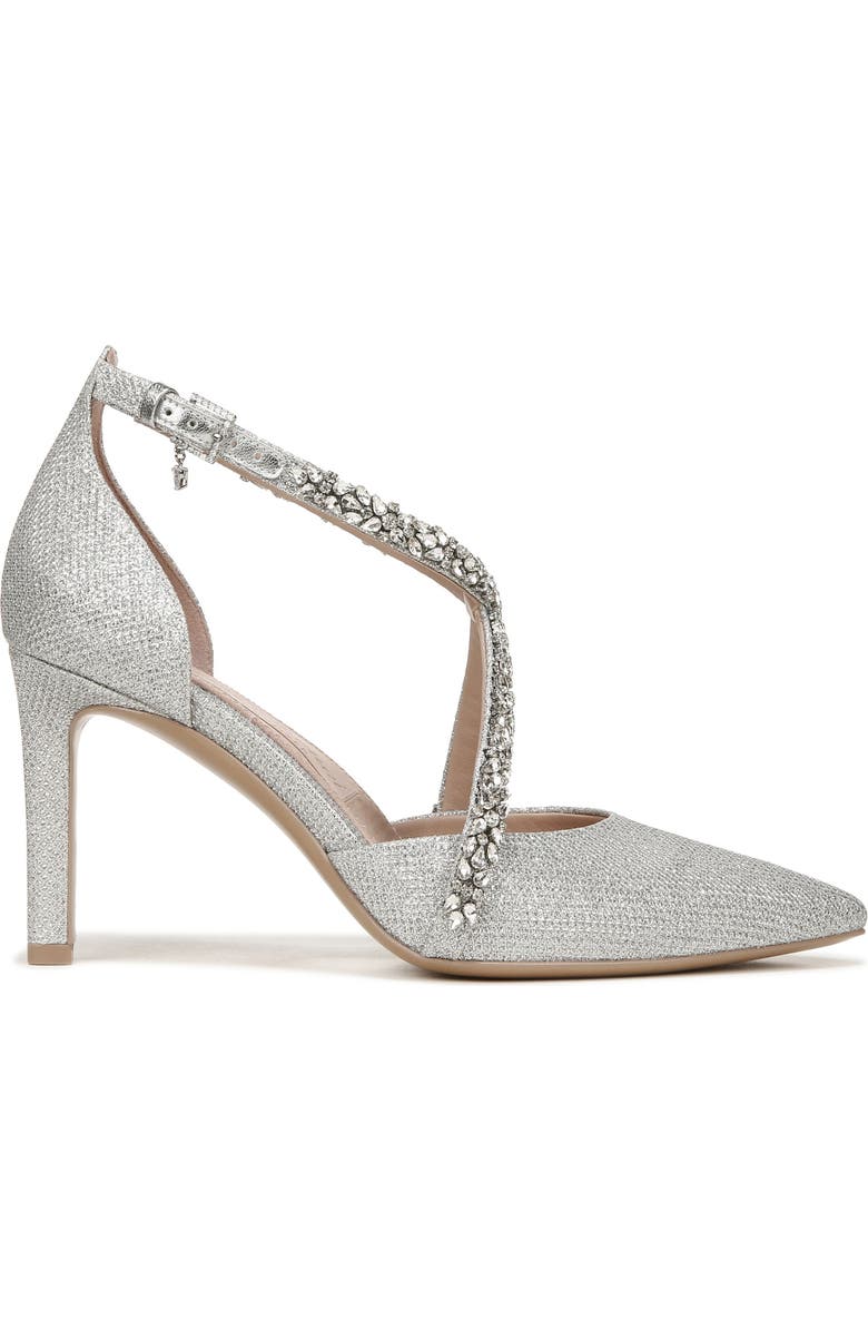 Naturalizer Pnina Tornai for Naturalizer Sevgi Pointed Toe Pump, Alternate, color, Silver Fabric