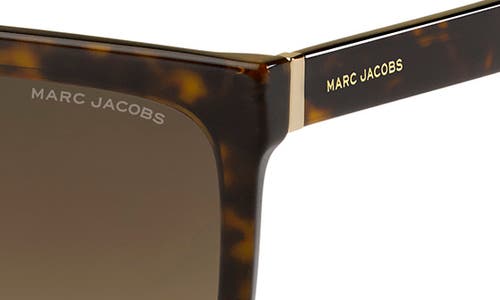 Shop Marc Jacobs 57mm Flat Top Sunglasses In Havana/brown Gradient