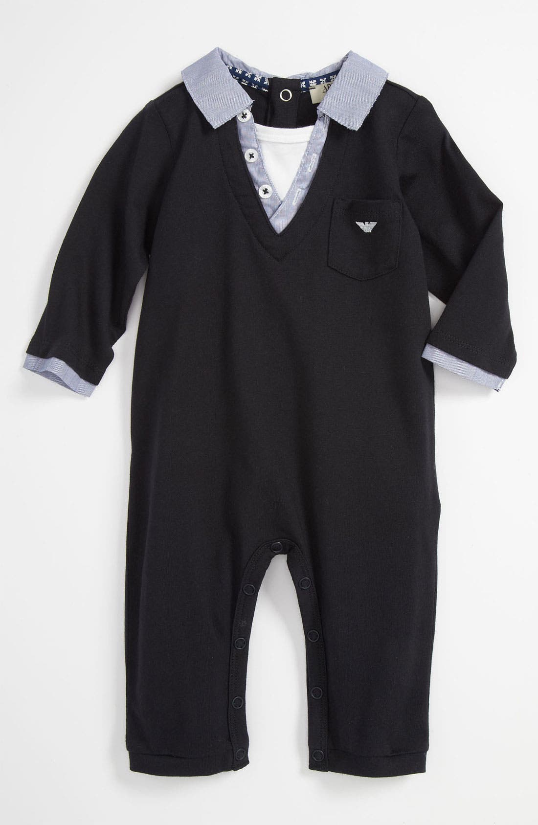 Armani Junior Romper (Infant) Nordstrom