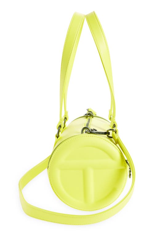 Shop Telfar Medium Faux Leather Duffle Bag In Yellow