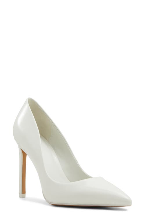 Shop Aldo Lala Pointed Toe Pump In White