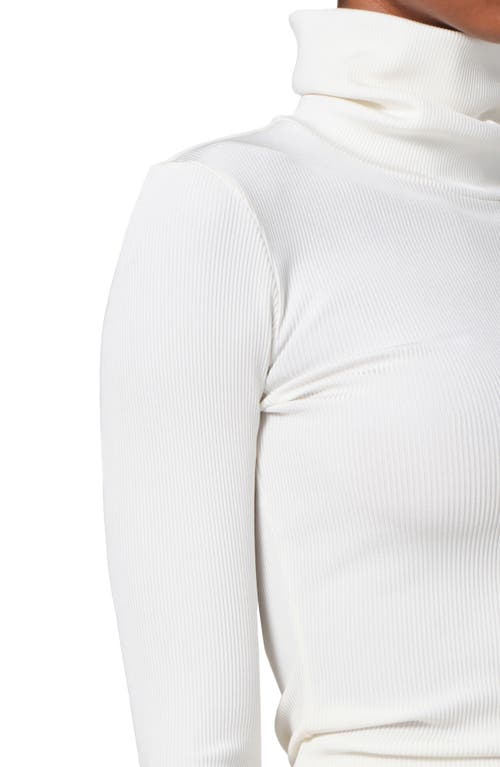 Shop Citizens Of Humanity Caradene Turtleneck Rib Top In Ivory