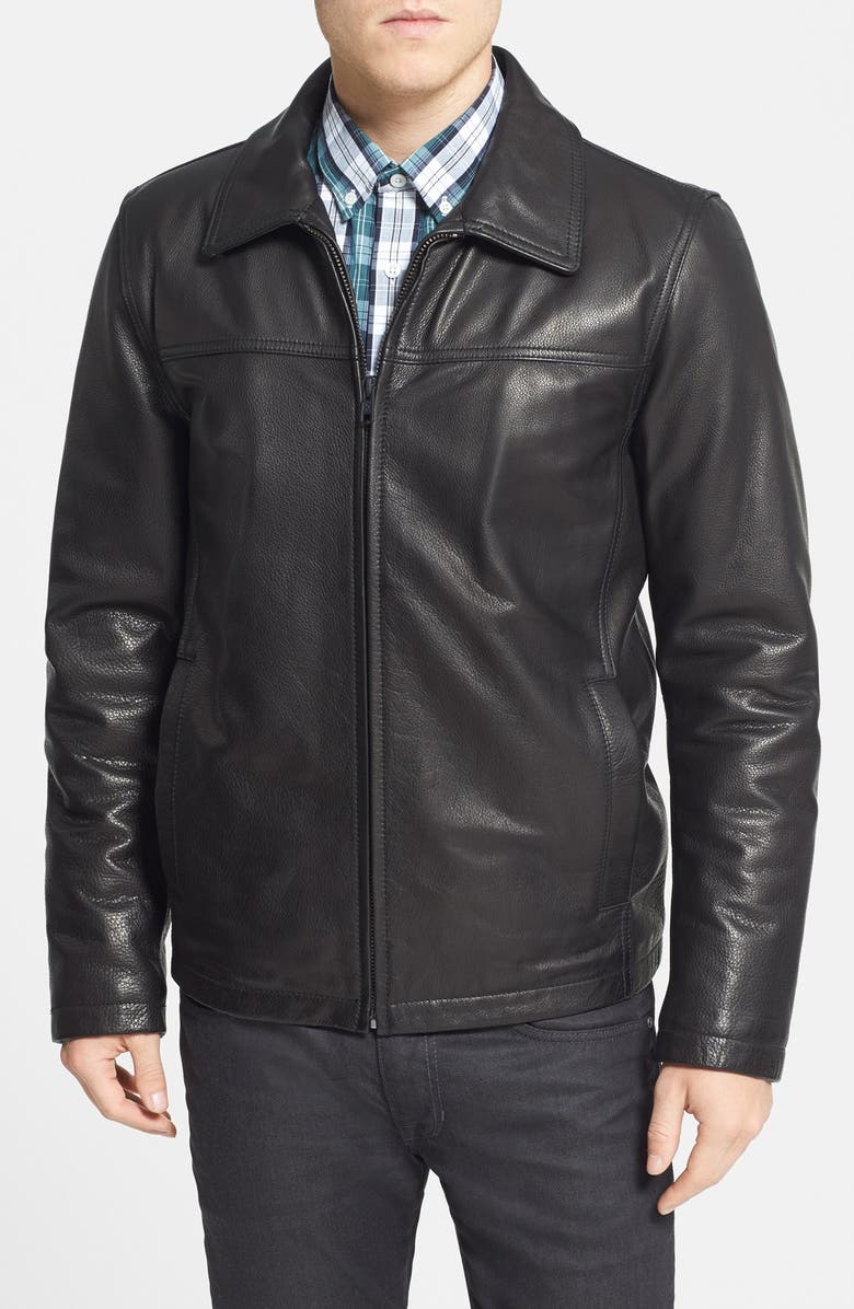 Vince Camuto Insulated Leather Moto Jacket Nordstrom
