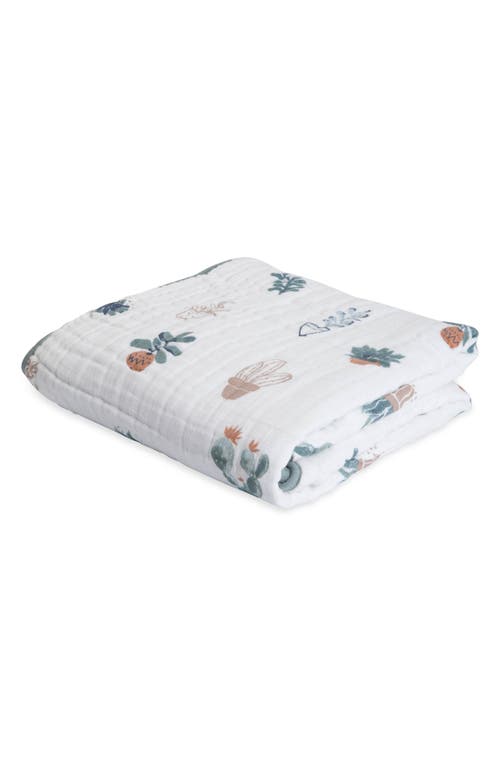 little unicorn Original Cotton Muslin Quilt in Prickle Pots at Nordstrom