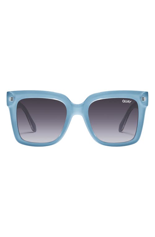 Icy 47mm Gradient Square Sunglasses in Blue/Smoke Gradient