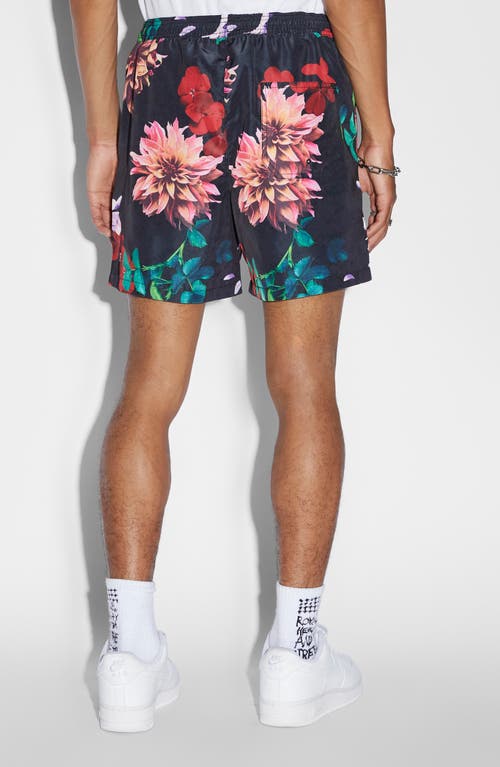 KSUBI KSUBI FLOWA FLORAL WATER RESISTANT SWIM TRUNKS 