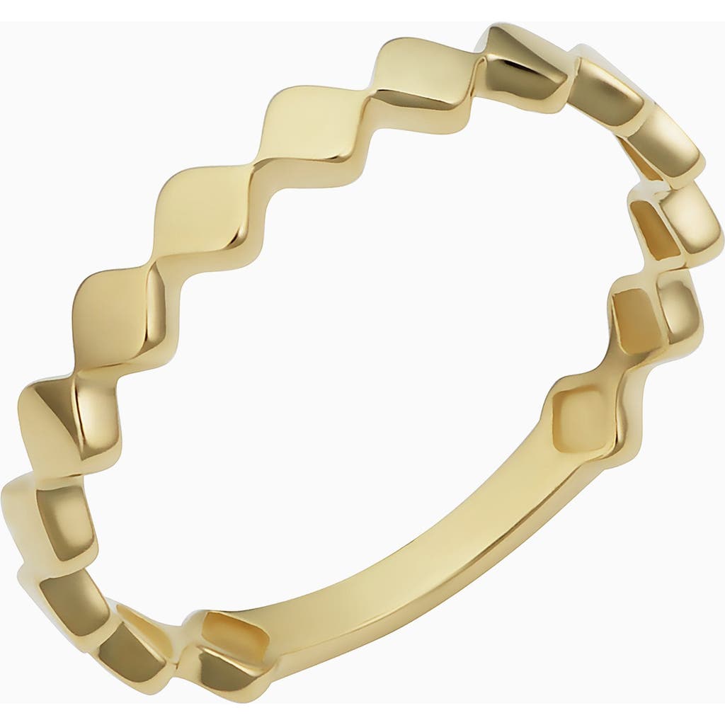 Oradina Women's 14k Yellow Solid Gold Art Deco Ring In Yellow Gold