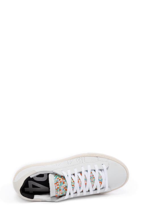 P448 Thea Platform Sneaker In Pinatta/white