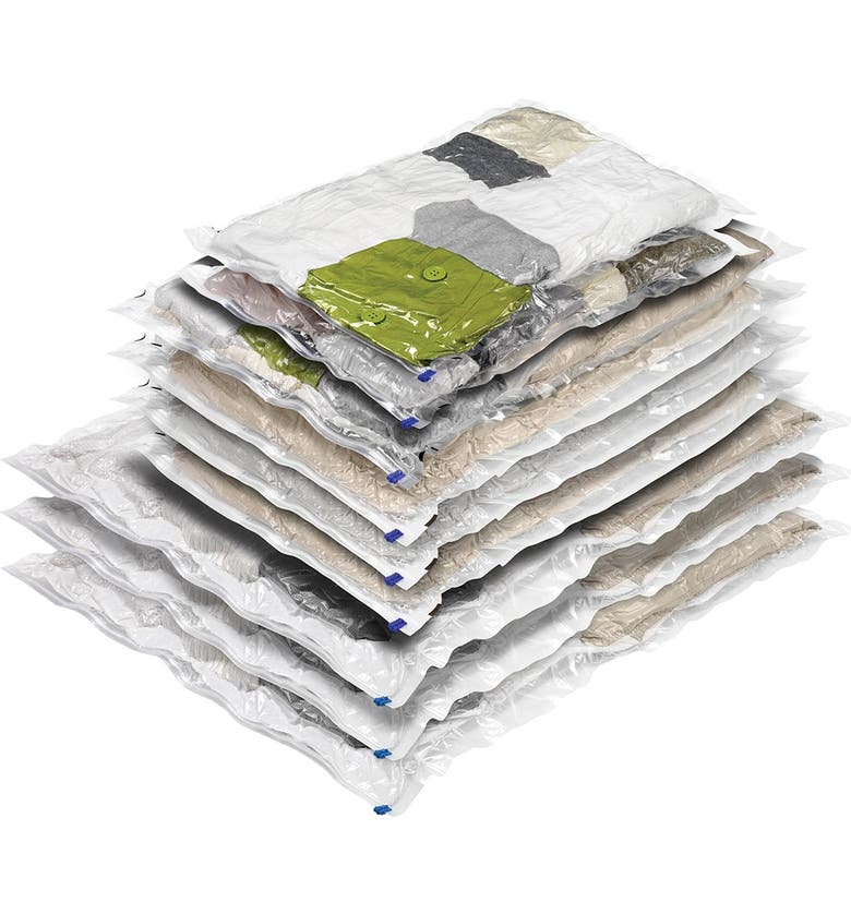 HONEY-CAN-DO 9-Pack Combo Set Vacuum Packs, Main, color, CLEAR