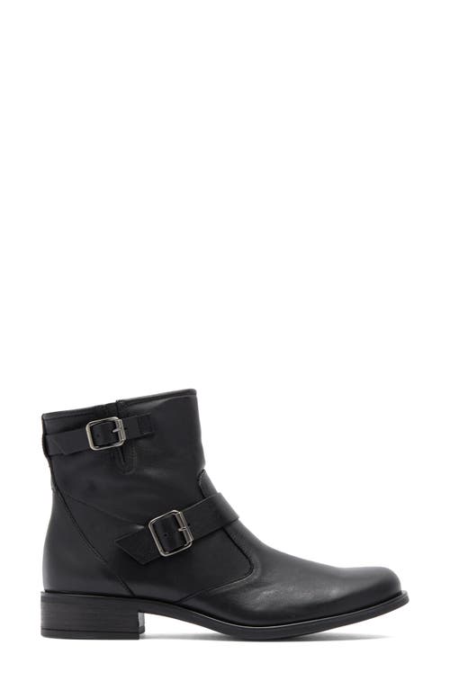 Paul Green Wyatt Bootie In Black Washed Leather