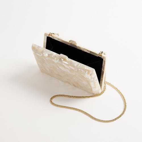 Freya Rose Aphrodite Mother Of Pearl Bag Ivory In Ivory