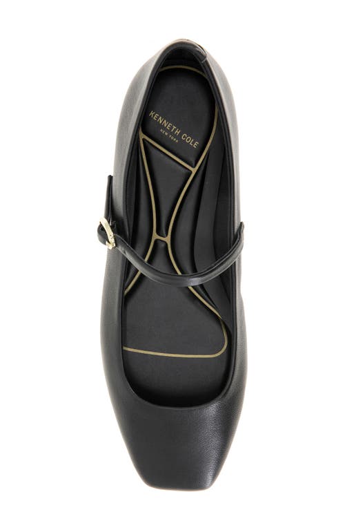 Shop Kenneth Cole Jasper Mary Jane Flat In Black Leather