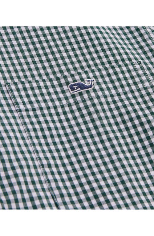 Vineyard Vines Gingham Stretch Cotton Button-down Shirt In Charleston Green Gng