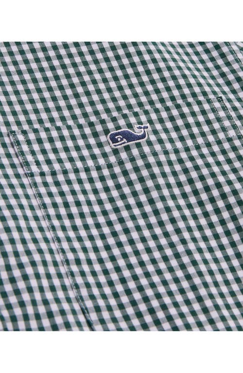 Shop Vineyard Vines Gingham Stretch Cotton Button-down Shirt In Charleston Green Gng