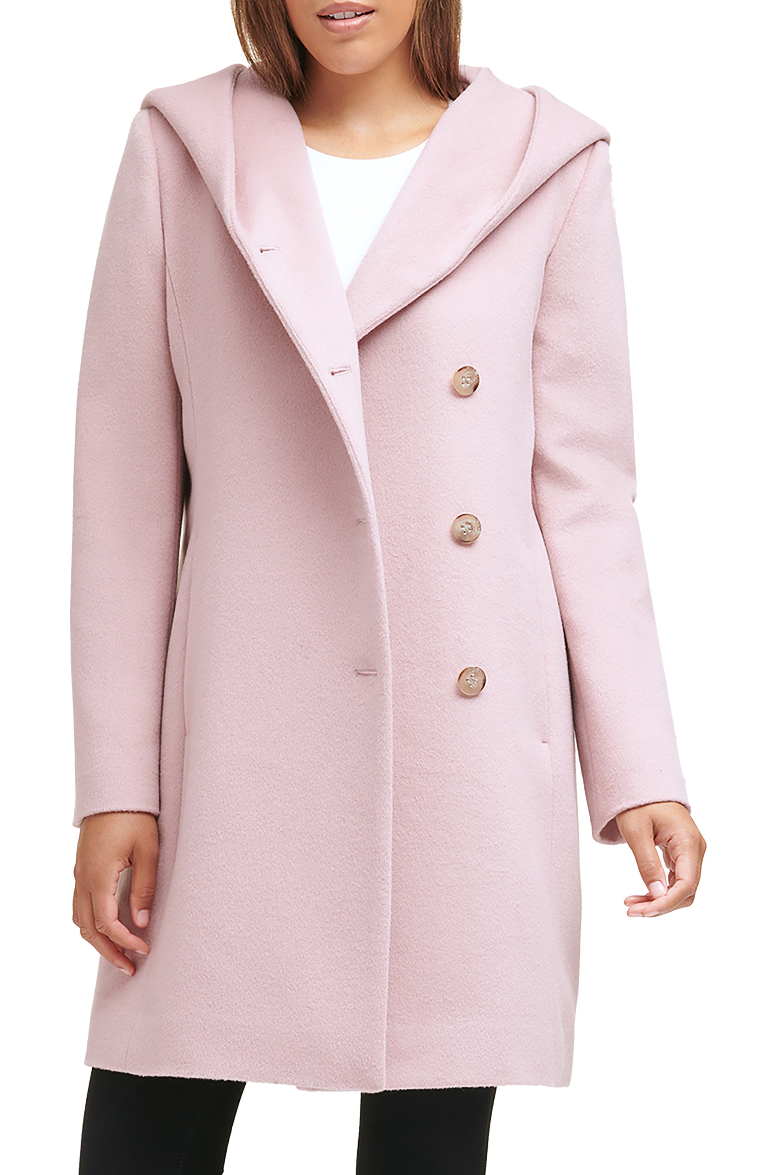 dusty rose peacoat