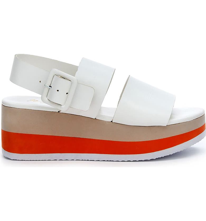 MATISSE Jams Wedge Sandal, Main, color, WHITE