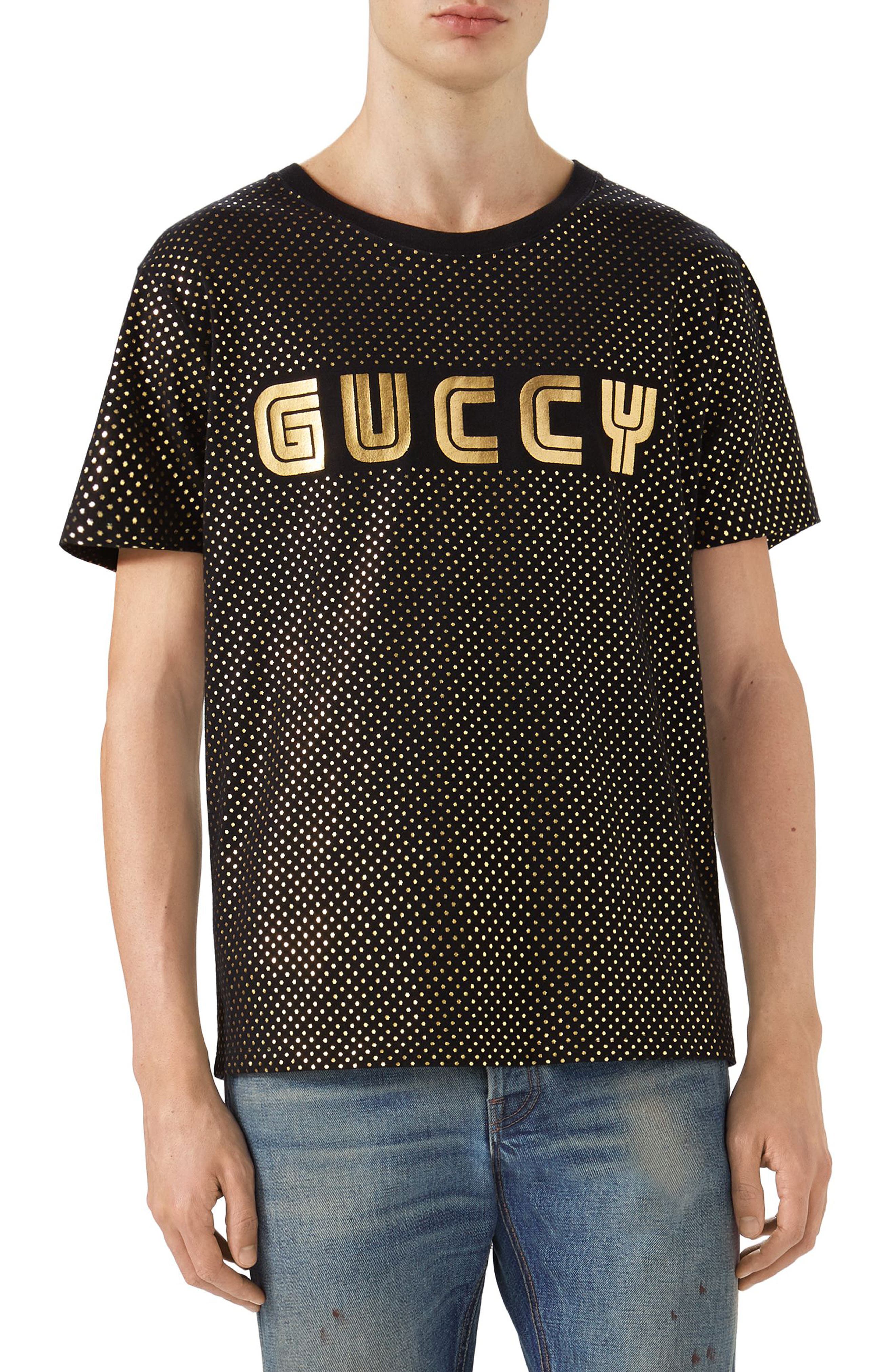 gucci shirt gold