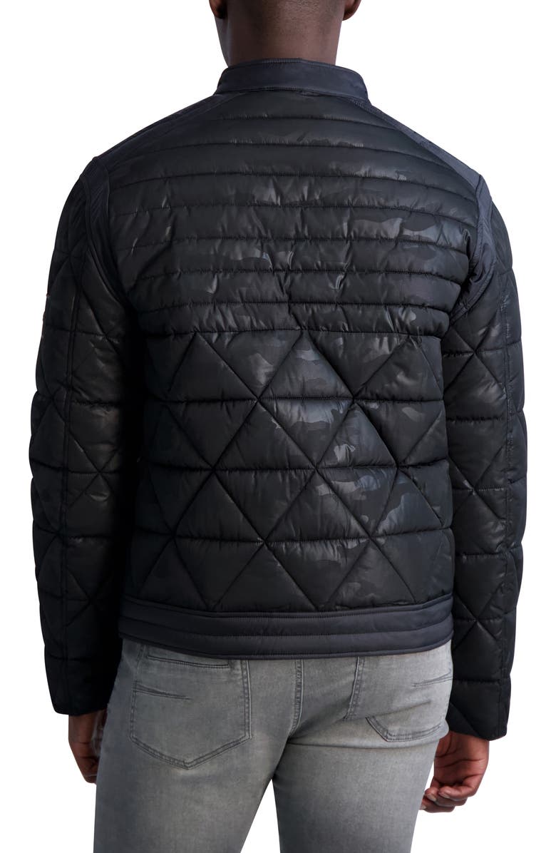 Karl Lagerfeld Paris Camo Print Quilted Jacket | Nordstromrack