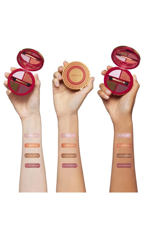 Gucci Quad Eyeshadow Palette In Festive Glow