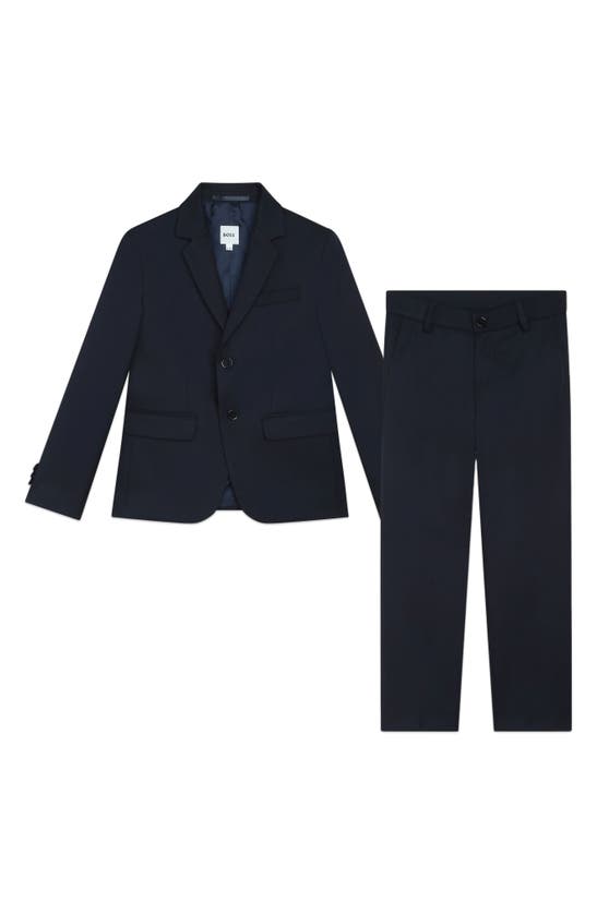 Shop Bosswear Boss Kidswear Kids' Two-piece Suit In Electric Blue