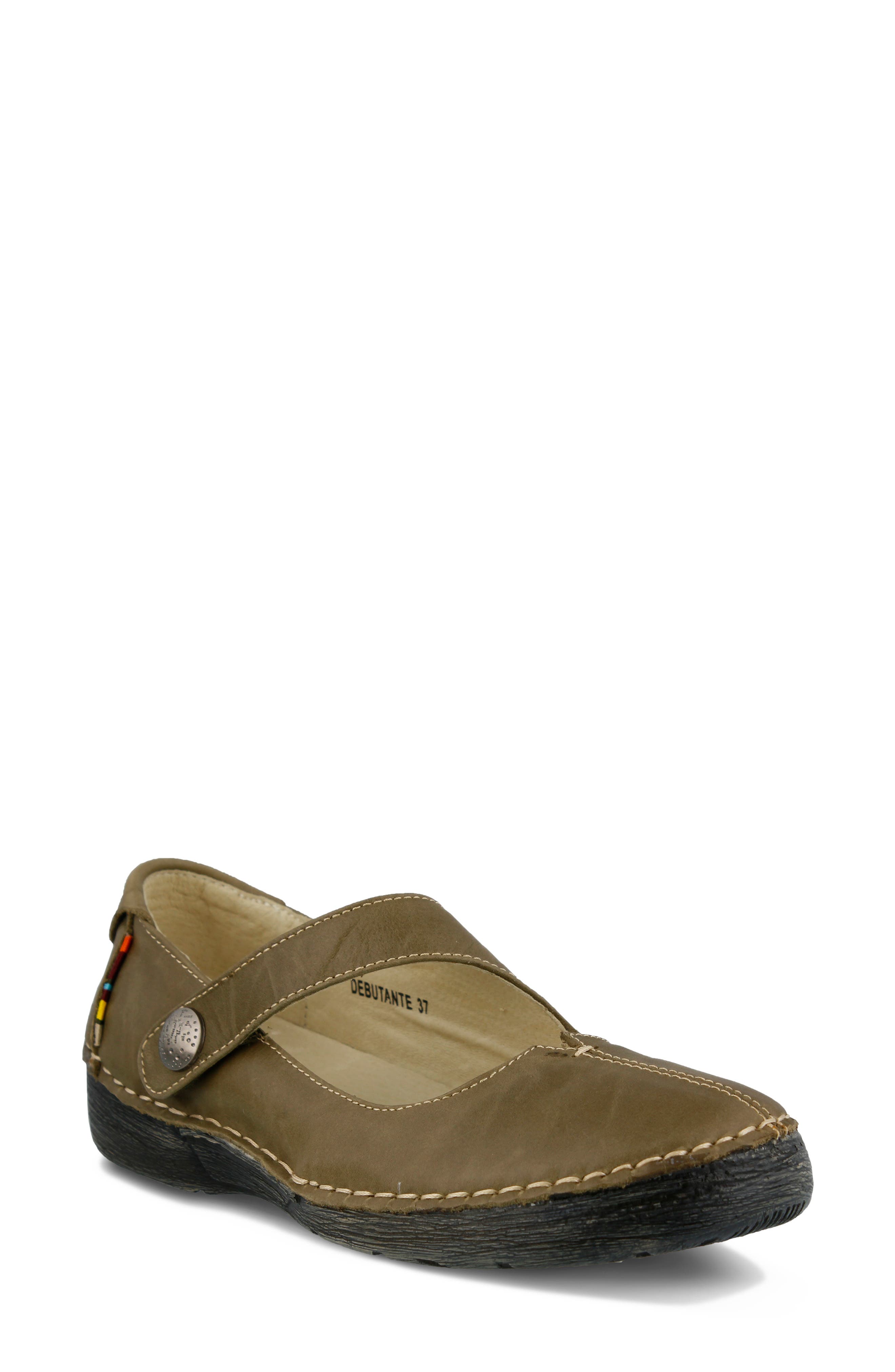 Spring Step Debutante Flat - Green