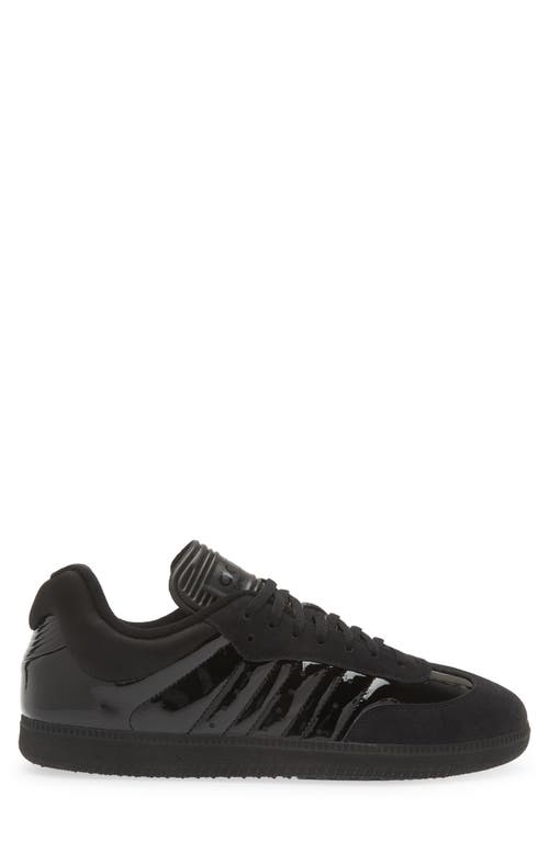 Adidas Statement Gender Inclusive Samba Sneaker In Core Black/core Black/gum5