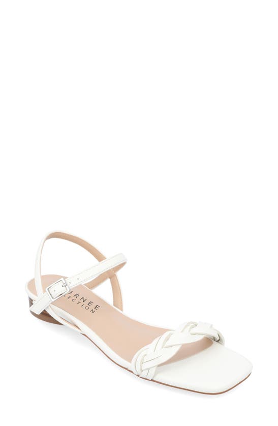 Journee Collection Verity Sandal In White