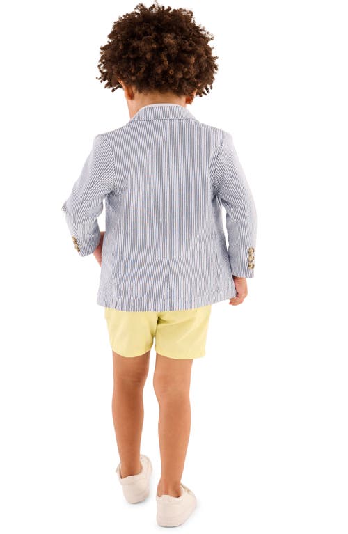 Shop Next Kids' Polo Shirt, Blazer & Shorts Suit Set In Blue