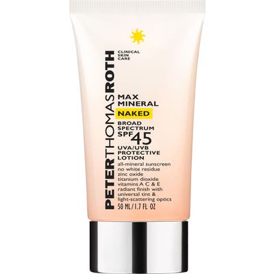 Peter Thomas Roth Max Mineral Naked Spf 45 Broad Spectrum Protective Lotion Sunscreen, .7 oz