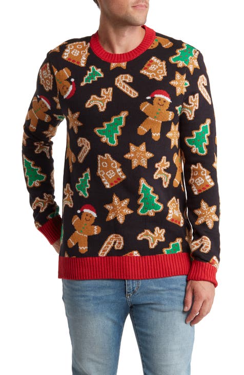 Men s Ugly Christmas Sweater Clothing Shoes Accessories