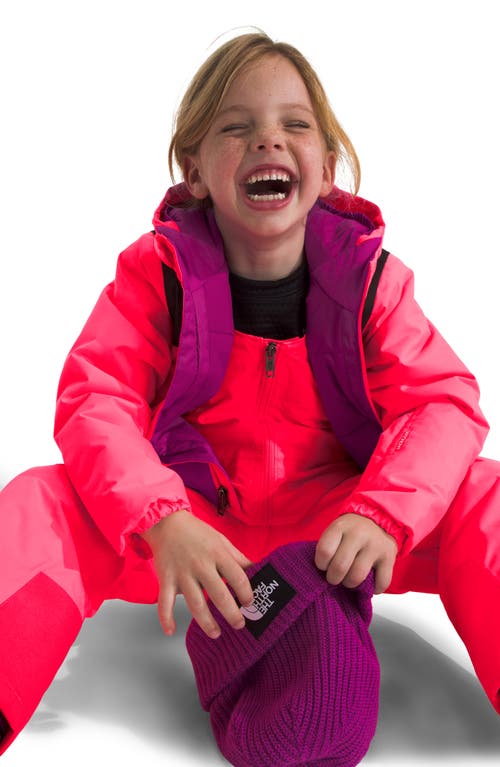 Shop The North Face Kids' Freedom Insulated Waterproof Hooded Jacket In Radiant Poppy