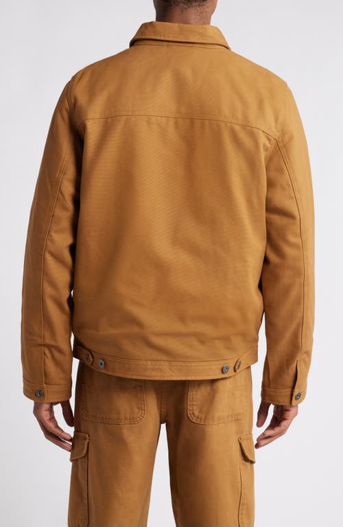 Shop Dickies Cotton Duck Canvas Jacket In Brown Duck