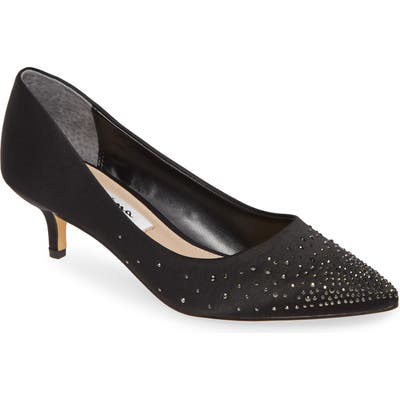 Nina Sawyer Crystal Embellished Pump- Black
