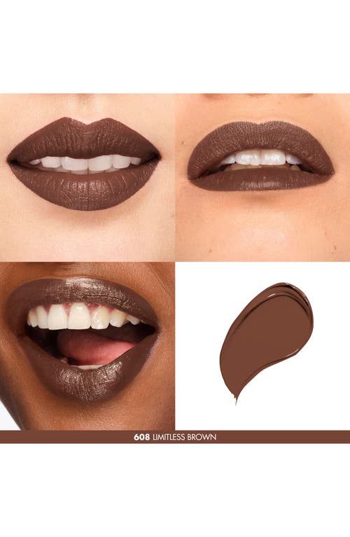Make Up For Ever Rouge Artist For Ever Satin Lipstick In 608 - Limitless Brown