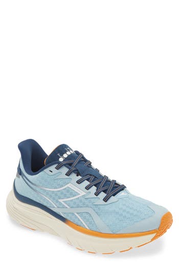 Diadora Equipe Nucleo Running Shoe In Dream Blue/white/blue Opal