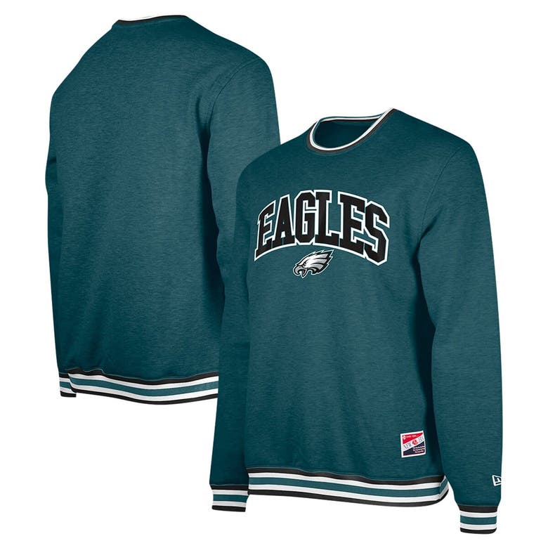 Shop New Era Midnight Green Philadelphia Eagles Pullover Sweatshirt