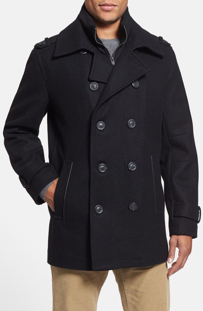Marc New York by Andrew Marc 'Kerr' Wool Blend Peacoat | Nordstrom