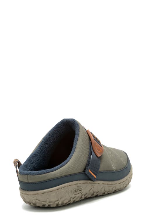Chaco Ramble Rugged Water Resistant Puffer Clog In Dusty Olive