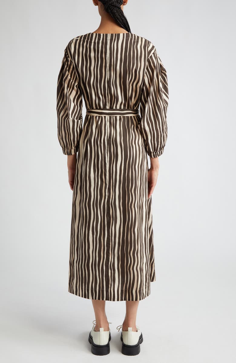 Max Mara Pomelia Wavy Stripe Cotton Voile Shirtdress | Nordstrom