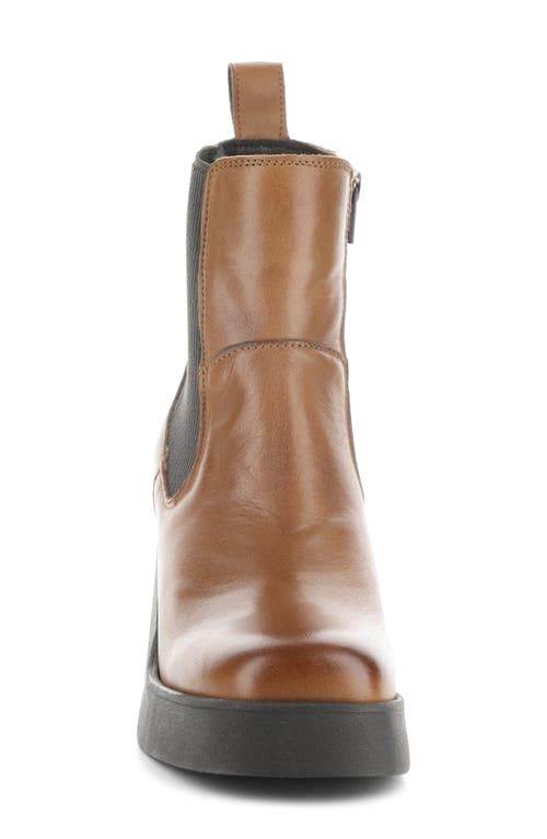 Shop Bos. & Co. Veil Waterproof Platform Bootie In Rich Tan/dark Brown