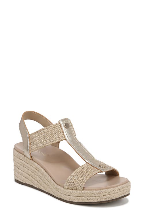 Vionic Calera Espadrille Wedge Sandal Gold at Nordstrom,