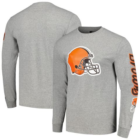 Men's Starter Brown/White Cleveland Browns Halftime Long Sleeve