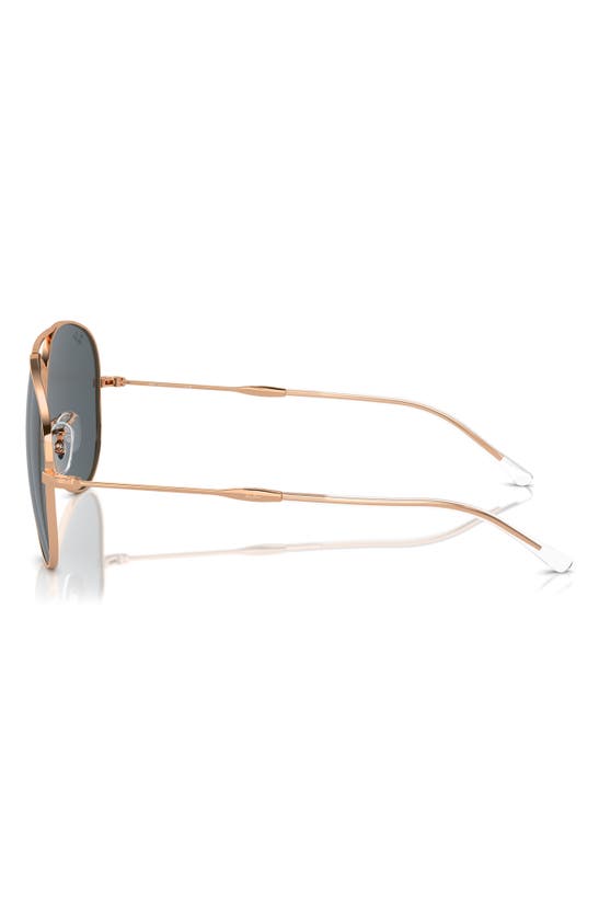 Shop Ray Ban Ray-ban Old Aviator 62mm Oversize Sunglasses In Rose Gold