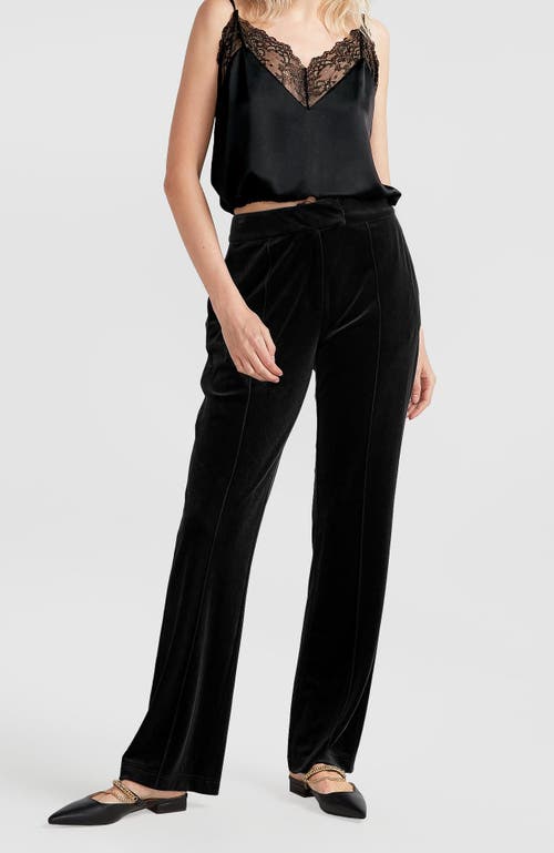 Belle & Bloom Reverie Velvet Pant In Black